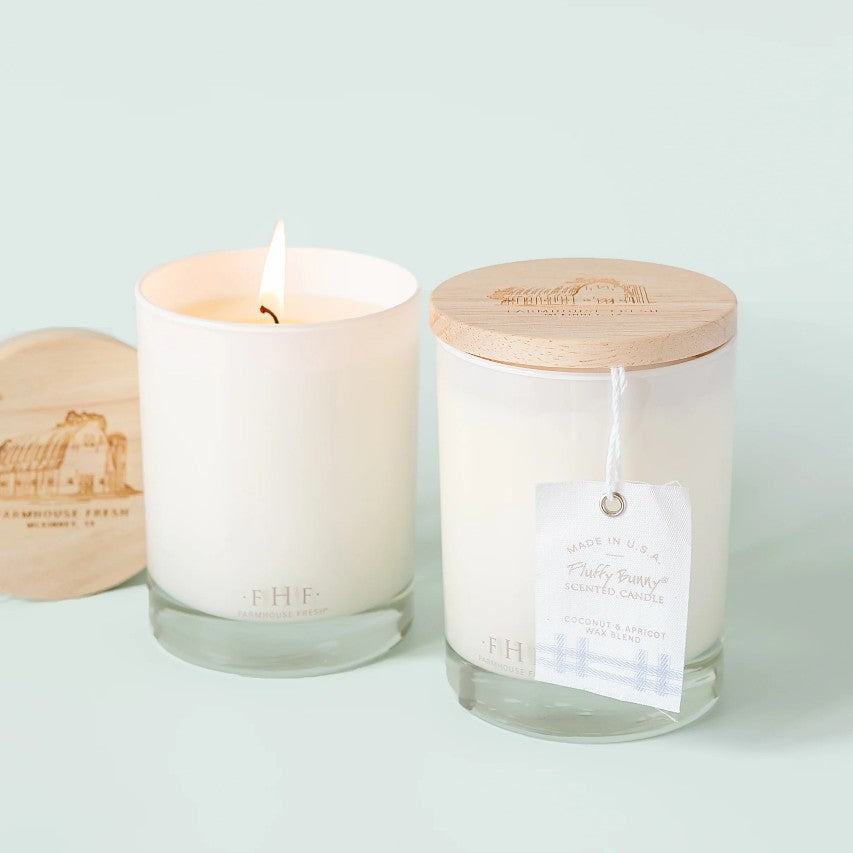 Fluffy Bunny® Candle With Wooden Lid