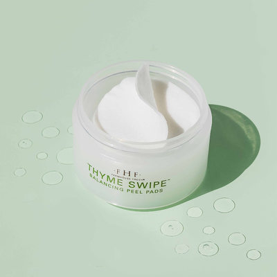 Thyme Swipe Organic Matcha + Thyme Balancing Peel Pads