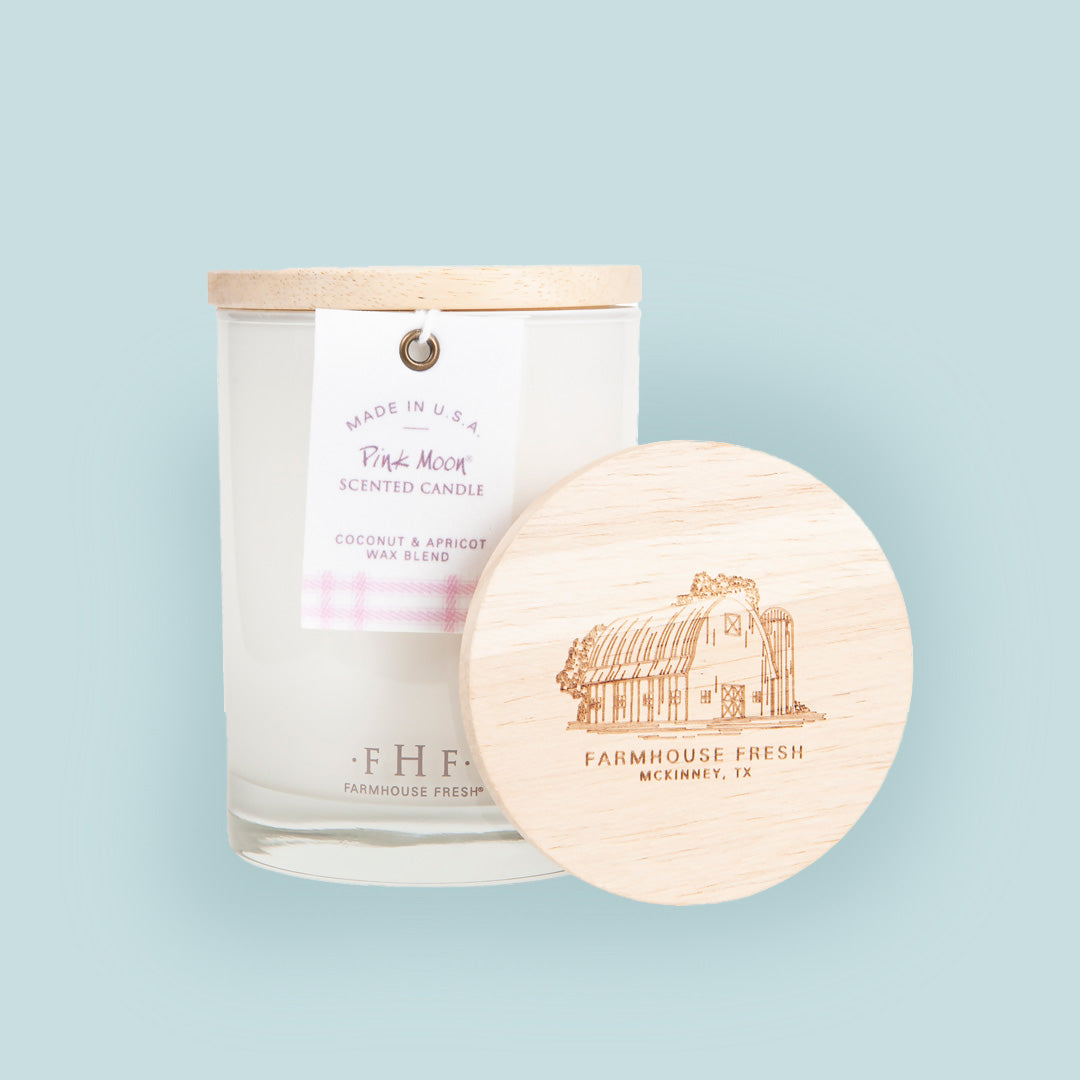 Pink Moon® Candle with Wooden Lid